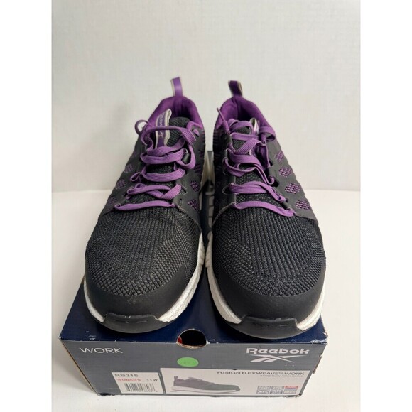 .10115 Reebok Black/Purple, Work Fusion Flexweave, Authentic-US-11 Womens - Picture 3 of 5